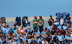 Two Mayo fans on Hill 16 17/9/2017