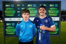 Liam Nolan presents Jimmy O’Brien with the player of the match award 11/5/2024