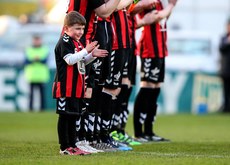 Bohs' mascot during a minutes applause 15/4/2016
