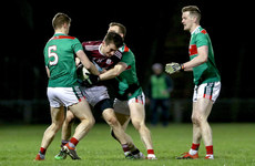  Antaine Ó Laoí is tackled by Lee Keegan and Colm Boyle2/3/2019