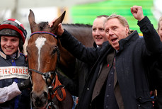 Harry Redknapp celebrate after winning with Shakem Up’Arry 14/3/2024