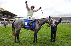 Paul Townend onboard Lossiemouth celebrates winning 12/3/2024