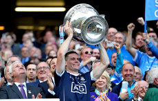 Stephen Cluxton lifts the Sam Maguire Cup 17/9/2017