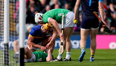 Ronan Maher and Limerick’s Aaron Gillane tend to an injured Peter Casey 28/4/2024