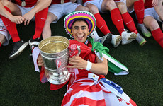 Jaziel Orozco celebrates winning the league 27/4/2024