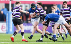 Andrew Smyth is tackled by Rueben Montague 20/3/2024
