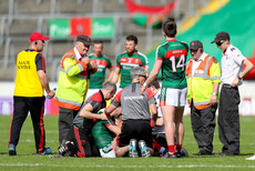 Seamus O’Shea receives medical attention  23/6/2018