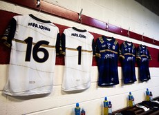 A general view of the Galway dressing room 16/3/2024