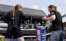 Katie Taylor trains with Carly Burke 17/5/2023 