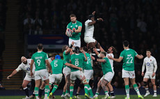 Iain Henderson and Maro Itoje in a lineout 9/3/2024