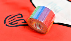 A view of rainbow branded tape 25/3/2023