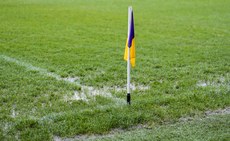A view of the wet conditions at Chadwick’s Wexford Park ahead of the game 16/3/2024