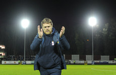 Damien Duff applauds the travelling supporters after the game 15/3/2024