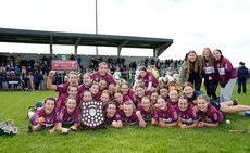 The Westmeath team celebrate with the shield 28/4/2024