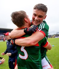 Colm Moran celebrates at the final whistle with Brian O'Malley 17/6/2018