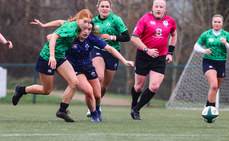 Emma Tilly on her way to scoring a try 13/3/2024
