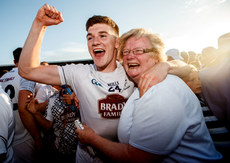 Mark Hyland celebrates with his mother Maire 30/6/2018