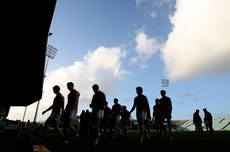 General view of the Cork footballers 16/1/2011