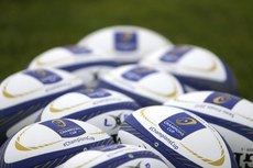 A general view of a Champions Cup match balls 17/4/2017