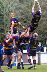 Harry Gallagher and Joshua Ericson in the lineout 1/4/2023