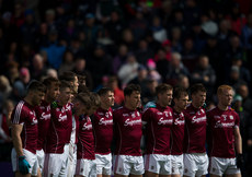 Galway players stand together for the national anthem 11/6/2017