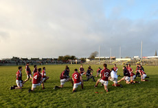 Galway players warm down 17/1/2010