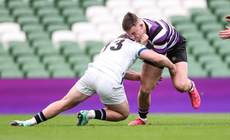 Peter Sylvester is tackled by Harry O’Riordan 28/4/2024