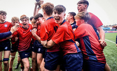 CUS celebrate after winning with the Fr. Godfrey Cup 14/3/2024
