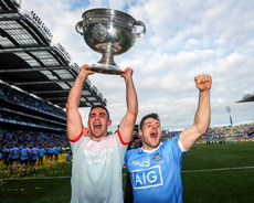 James McCarthy and Kevin McManamon celebrate with The Sam Maguire 16/9/2017