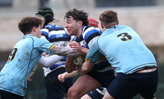 Blaine Barry is tackled by Daniel Molloy and Jonathan Jones 10/3/2024