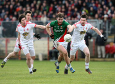 Aidan O'Shea gets away from Sean Cavanagh, Mattie Donnelly and Conor Clarke  9/2/2014
