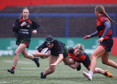 Emer Moroney is tackled by Ella Courtney 13/3/2024