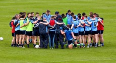Dublin team huddle 16/4/2016