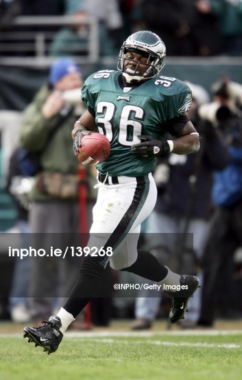 Philadelphia eagles brian westbrook in hi-res stock photography