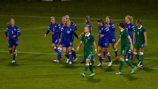Finland celebrate their second goal 21/9/2015