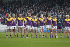 Wexford players observe a minutes silence 10/3/2024