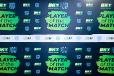 A view of BKT URC Player of the Match branding 25/3/2023
