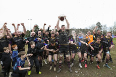 Eoghan Murphy lifts the Division 2C cup 1/4/2023
