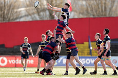 Stephen O’Donoghue and Richie Heaslip in a line-out 26/3/2023