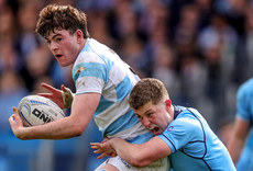 Donnacha McGuire is tackled by James Sherwin 17/3/2024