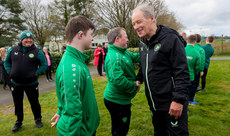 Brian Kerr meets players from the Ireland Down Syndrome futsal team 19/3/2024