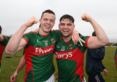 Stephen Coen and Fionan Duffy celebrate after the game 2/4/2016