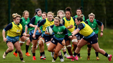 Aoife Dalton is tackled by Nicole Fowley 14/3/2024