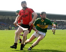 Brian Murphy tackled by Conal Early 25/3/2012