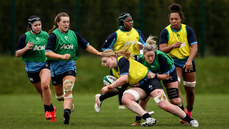 Aoife Wafer is tackled by Edel McMahon 14/3/2024