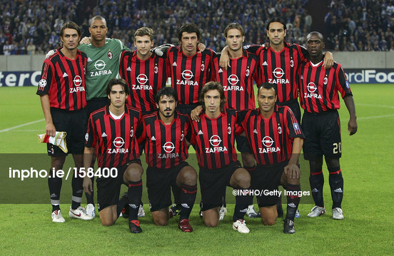 tøj manifestation Vidner UEFA Champions League 28/9/2005 The AC Milan team - 158400 | Inpho  Photography