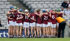 The Galway team huddle 9/8/2015