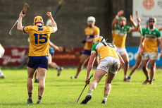 Shane Meehan and Ross Ravenhill at the full time whistle 16/3/2024