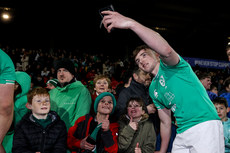 Jack Murphy takes a selfie with young supporters 15/3/2024