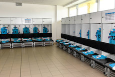A general view of the dressing room before the game 27/4/2024